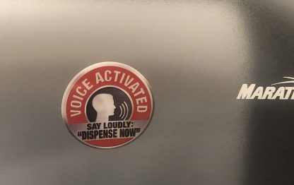 Voice Activated Label Gag